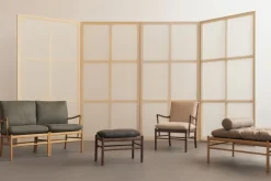 Carl Hansen & Søn Sofaer<OW149-2 Colonial sofa eg olie, Terra-læder af Ole Wanscher