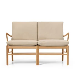 Carl Hansen & Søn Sofaer<OW149-2 Colonial sofa eg olie, Terra-læder af Ole Wanscher