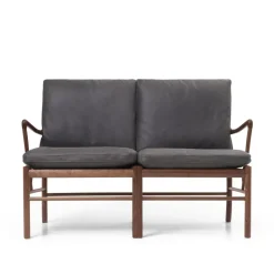 Carl Hansen & Søn Sofaer<OW149-2 Colonial sofa valnød olie, Terra-læder af Ole Wanscher