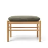 Carl Hansen & Søn Skamler|Fodskamler<OW149F Fodskammel til Colonial lænestol, eg olie, Terra-læder af Ole Wanscher