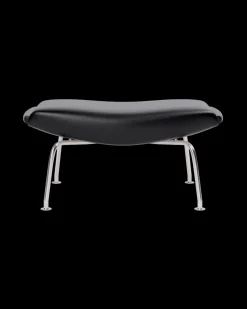 Fredericia Furniture Skamler<OX Skammel - Primo 88 læder i Sort af Hans J. Wegner