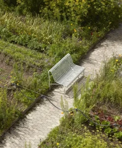 HAY Havebænke<Palissade Dining Bench uden armlæn, sky grey fra