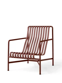 HAY Udendørs Loungemøbler|Havestole<Palissade Lounge Chair High, iron red fra