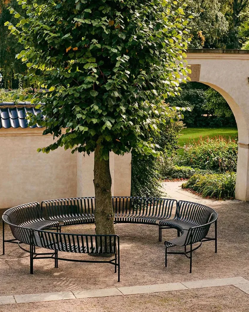 HAY Havebænke<Palissade Park Dining Bench, in, antracit fra