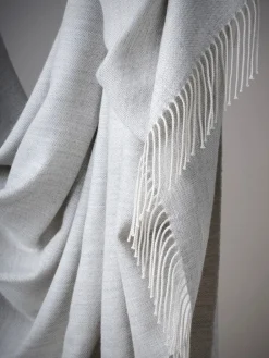 Silkeborg Uldspinderi Puder Og Plaider<Panama Plaid, grey sand fra