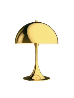 Louis Poulsen Spots<Panthella 320 bordlampe, messing af Verner Panton