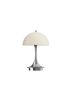 Louis Poulsen Gaver Til Hende|Portable Lamper<Panthella 160 Portable V3, chrome beige af Verner Panton