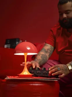 Louis Poulsen Portable Lamper|Spots<Panthella 160 Portable V3, opaque indigo af Verner Panton