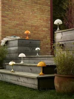 Louis Poulsen Portable Lamper|Spots<Panthella 160 Portable V3, opal pale blue af Verner Panton