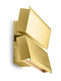 Anour Væglamper|Spots<Papilio Double Væglampe, brushed brass fra