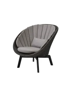 Cane-line Udendørs Loungemøbler|Havestole<Peacock Loungestol, Soft Rope m/ben i alu fra