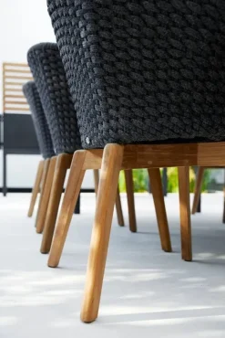 Cane-line Havestole<Peacock Stol, Soft Rope m/ben i teak fra