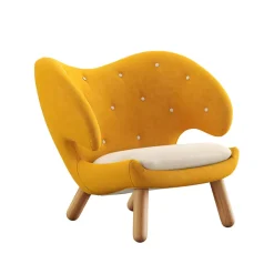 House of Finn Juhl Lænestole<Pelikan stol, valnød af Finn Juhl