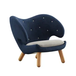 House of Finn Juhl Lænestole<Pelikan stol, valnød af Finn Juhl