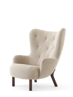 &Tradition Lænestole<Petra VB3 Chair, moonlight sheepskin/walnut fra