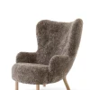&Tradition Lænestole<Petra VB3 Chair, sahara sheepskin/oak fra