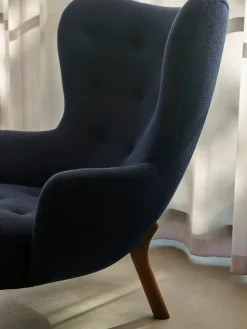 &Tradition Lænestole<Petra VB3 Chair, sahara sheepskin/oak fra