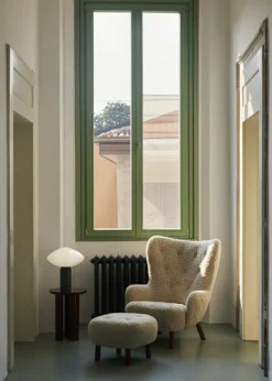 &Tradition Lænestole<Petra VB3 lænestol inkl. Skammel,  Sheepskin honey 50 fra