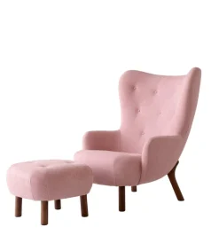 &Tradition Lænestole<Petra VB3 lænestol inkl. Skammel,  Sheepskin honey 50 fra