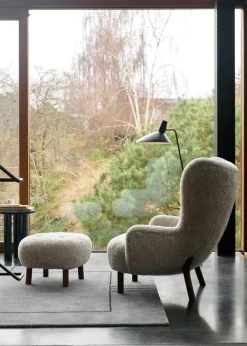 &Tradition Lænestole<Petra VB3 lænestol inkl. Skammel,  Sheepskin honey 50 fra