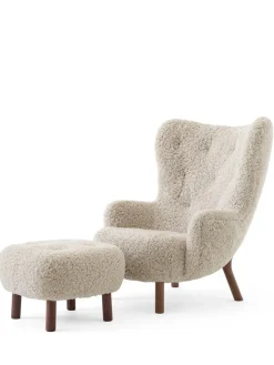 &Tradition Lænestole<Petra VB3 lænestol inkl. Skammel,  Sheepskin honey 50 fra