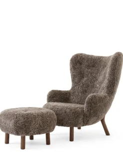 &Tradition Lænestole<Petra VB3 lænestol inkl. Skammel,  Sheepskin honey 50 fra