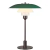 Louis Poulsen Spots<PH 3½-2½ Bordlampe, grøn af Poul Henningsen