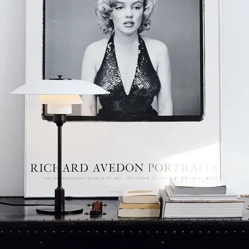 Louis Poulsen Spots<PH 3½-2½ Bordlampe, grøn af Poul Henningsen