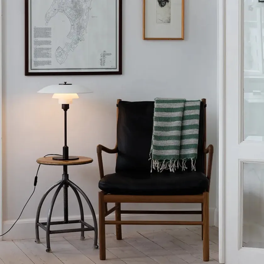 Louis Poulsen Spots<PH 3½-2½ Bordlampe, grøn af Poul Henningsen