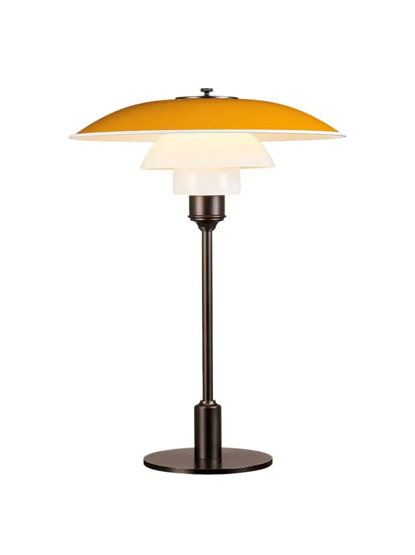 Louis Poulsen Spots<PH 3½-2½ Bordlampe, gul af Poul Henningsen
