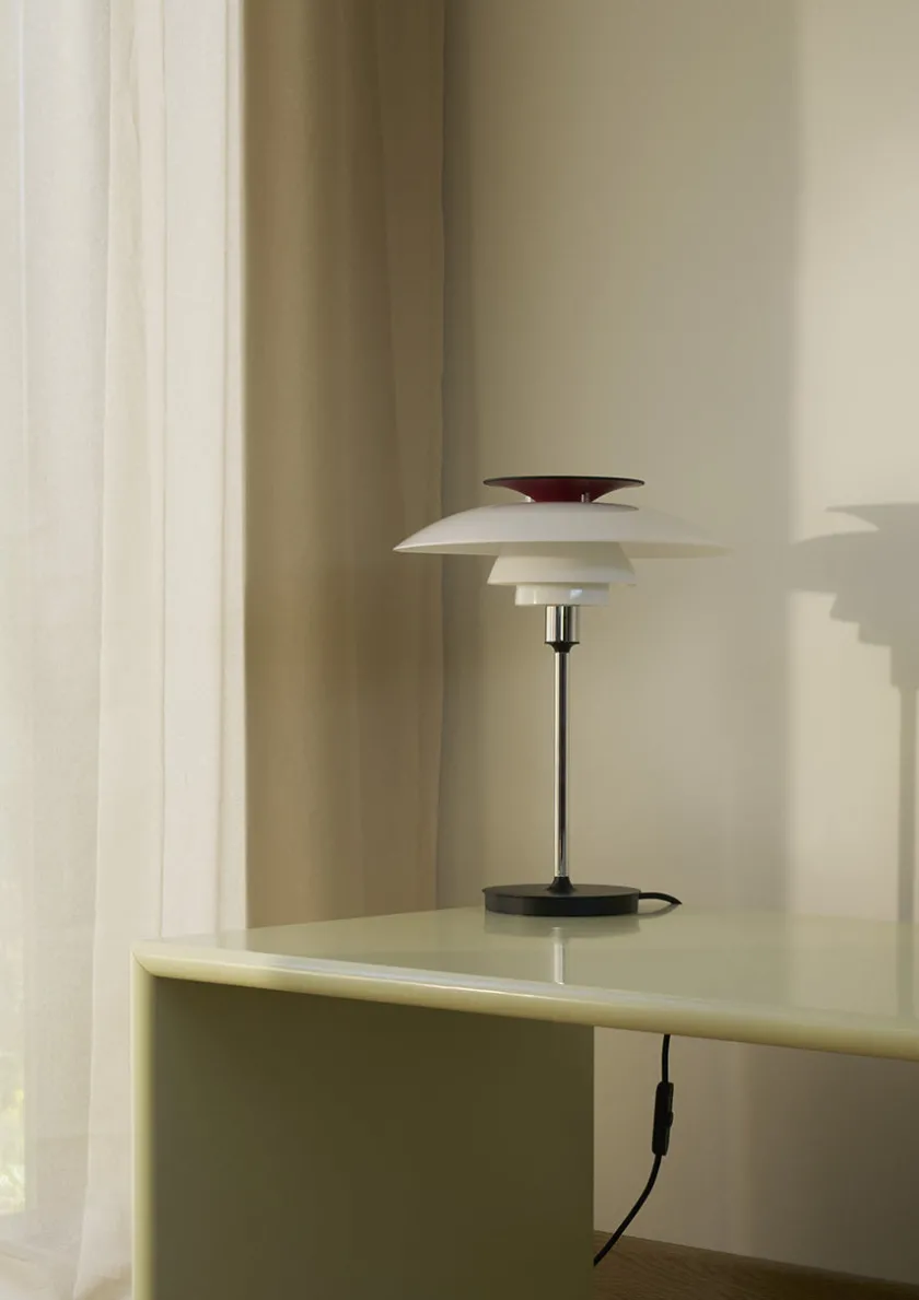 Louis Poulsen Spots<PH 80 Bordlampe, krom fra