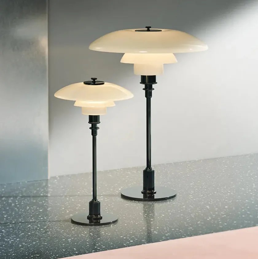 Louis Poulsen Skrivebordslamper|Spots<PH 2/1 Bordlampe, sort metalliseret fra