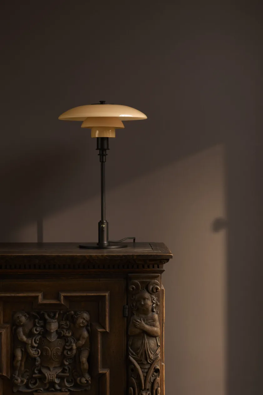 Louis Poulsen Skrivebordslamper|Spots<PH 3/2 Bordlampe, sort metalliseret fra