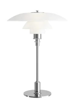 Louis Poulsen Spots<PH 3½-2½ Glas Bordlampe, messing metalliseret fra