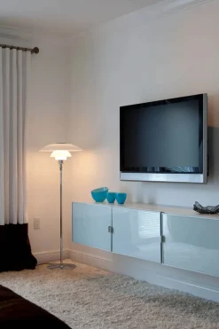 Louis Poulsen Gulvlamper|Spots<PH 4½-3½ Glas Gulvlampe fra