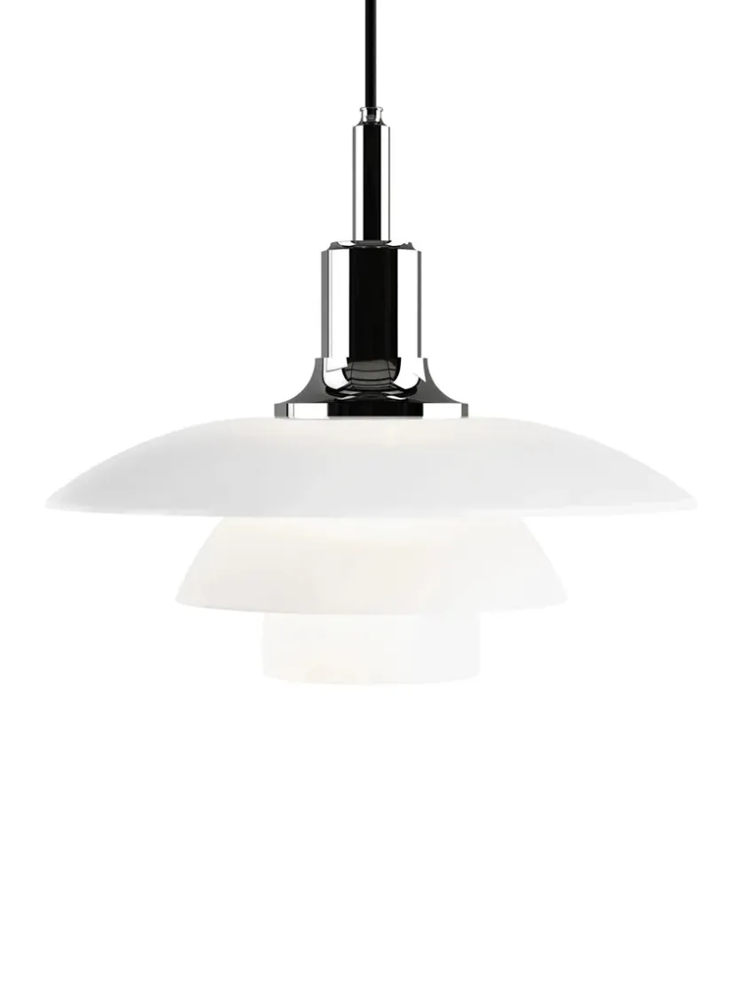 Louis Poulsen Spots|Pendler<PH 3½-3 Glas Pendel, højglansforkromet fra