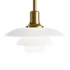 Louis Poulsen Spots|Pendler<PH 3½-3 Glas Pendel, messing metalliseret fra