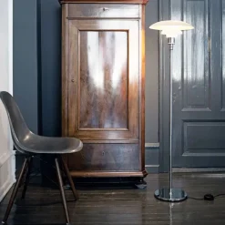 Louis Poulsen Gulvlamper|Spots<PH 3½-2½ Gulvlampe, sort metalliseret fra