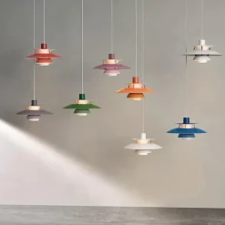 Louis Poulsen Spots|Pendler<PH 5 Mini Pendant, Monochrome Pale Blush af Poul Henningsen