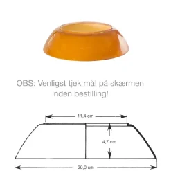 Louis Poulsen Louis Poulsen Lampeskærme|Reservedele Til Lamper<PH 3½-3 Overskærm i ravfarvet glas fra