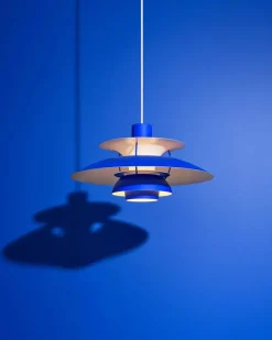 Louis Poulsen Pendler|Spots<PH 5 pendel, Pastel Oyster Blue Rose af Poul Henningsen