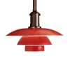 Louis Poulsen Pendler|Spots<PH 3½-3 Pendel, rød af Poul Henningsen
