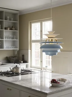 Louis Poulsen Spots|Pendler<PH Snowball, dusty green/chrome af Poul Henningsen