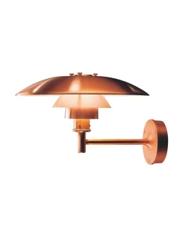 Louis Poulsen Udendørs Væglamper|Udendørslamper<PH Udendørs kobberlampe fra