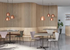 Fritz Hansen Spiseborde<Piet Hein A603 cafébord, 100 x 100 cm fra