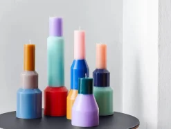 HAY Stearinlys<Pillar lys, M blue fra