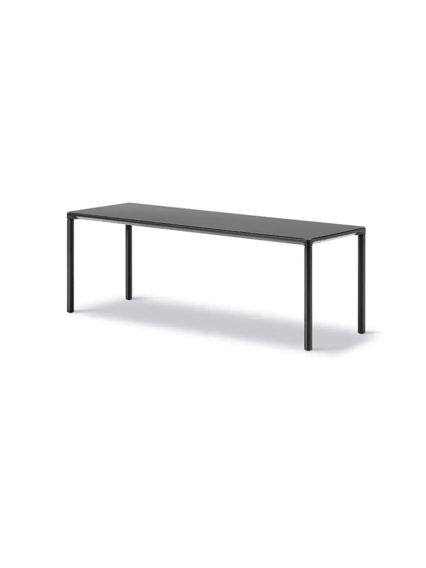 Fredericia Furniture Sofaborde<Piloti Bord, sort laminat fra