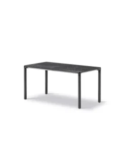 Fredericia Furniture Sofaborde<Piloti Bord, sort marquina fra