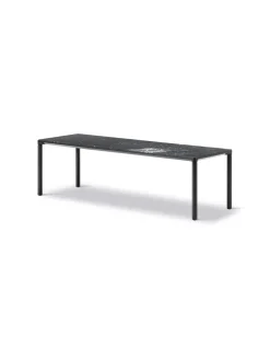 Fredericia Furniture Sofaborde<Piloti Bord, sort marquina fra