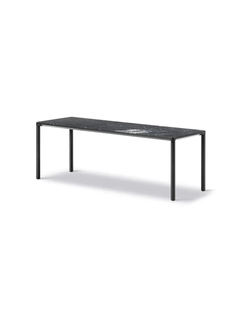 Fredericia Furniture Sofaborde<Piloti Bord, sort marquina fra